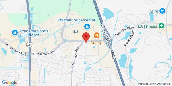 Map of 1414 E Osceola Pkwy Kissimmee, FL 34744