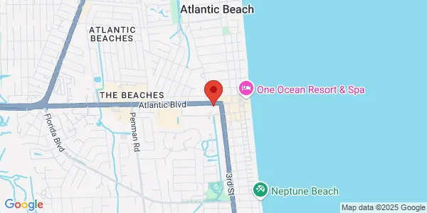 Map of 410 Atlantic Blvd Neptune Beach, FL 32266