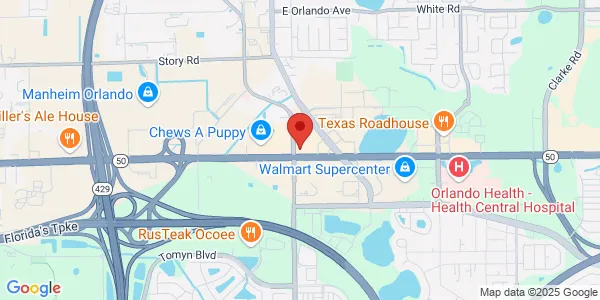 Map of 10959 W Colonial Dr Units 6 & 8 Ocoee, FL 34761