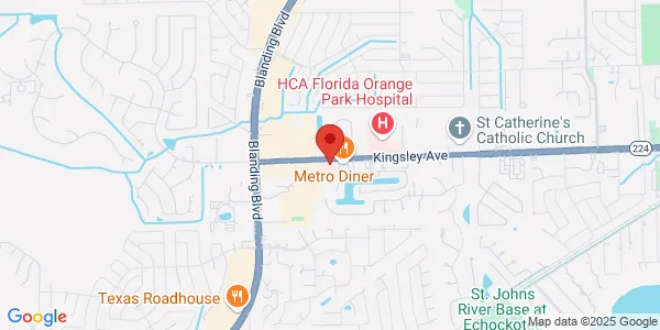 Map of 2140 Kingsley Ave Ste 15 Orange Park, FL 32073