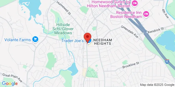 Map of 922 Highland Ave Needham, MA 02494