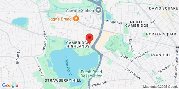 Map of 601-603 Concord Ave Cambridge, MA 02138