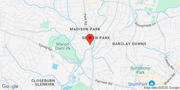 Map of 5110 Park Rd 1J Charlotte, NC 28209