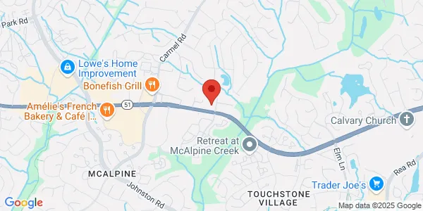 Map of 7108 Pineville-Matthews Rd Ste 102 Charlotte, NC 28226
