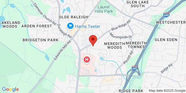 Map of 3200 Blue Ridge Rd Ste 218 Raleigh, NC 27612