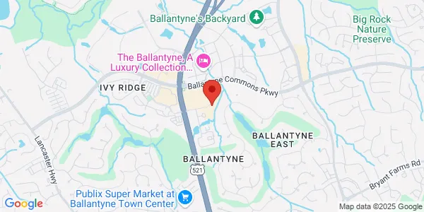 Map of 15110 John J Delaney Dr Ste 130-A Charlotte, NC 28277