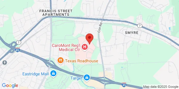 Map of 2555 Court Dr Ste 350 Gastonia, NC 28054