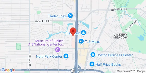 Map of 9301 N Central Expy Tower 1 Ste 500 Dallas, TX 75231