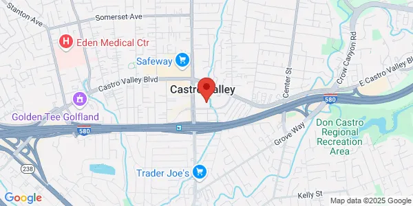 Map of 21030 Redwood Rd Ste B Castro Valley, CA 94546