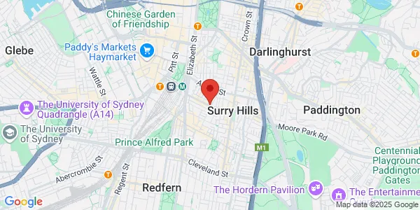 Map of 66 Foveaux St Surry Hills New South Wales 2010 Australia