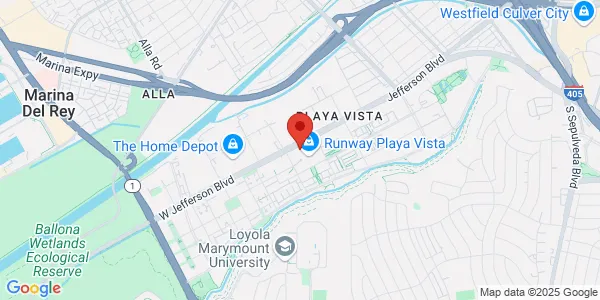 Map of 12746 W Jefferson Blvd Fl 2 Playa Vista, CA 90094