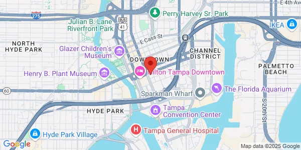 Map of 401 E Jackson St Tampa, FL 33602