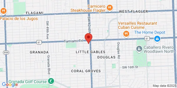 Map of 4218 SW 9th St Miami, FL 33134