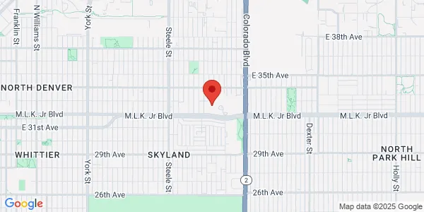 Map of 3601 Martin Luther King Blvd Denver, CO 80205