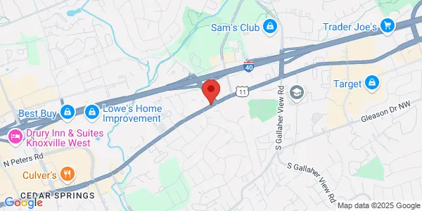 Map of 8560 Kingston Pike Knoxville, TN 37919