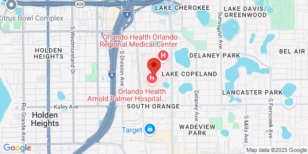Map of 83 W Miller St 1st Flr Orlando, FL 32806