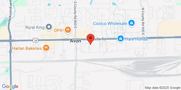 Map of 97 Dover St Ste 100 Avon, IN 46123
