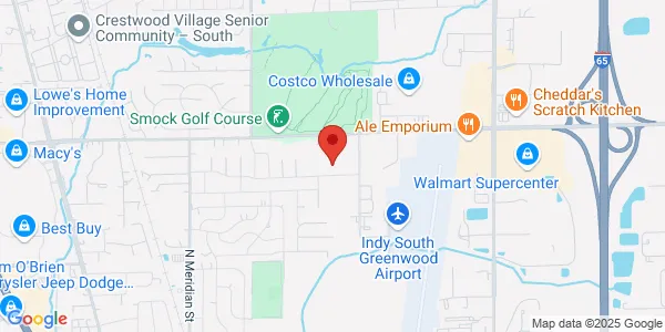 Map of 533 E County Line Rd Greenwood, IN 46143