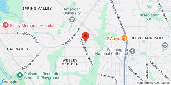 Map of 3301 New Mexico Ave NW Ste 336 Washington, DC 20016