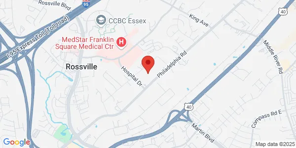Map of 9110 Philadelphia Rd Ste 306 Rosedale, MD 21237