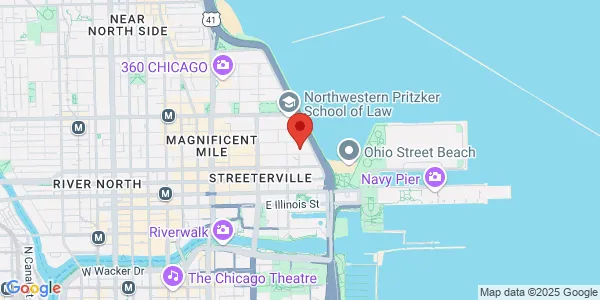 Map of 680 N Lake Shore Dr Ste 104 Chicago, IL 60611
