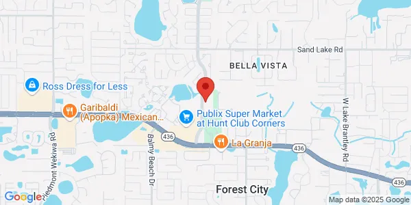 Map of 425 S Hunt Club Blvd Ste 1001 Apopka, FL 32703
