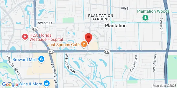 Map of 150 NW 70th Ave Ste 1 Plantation, FL 33317
