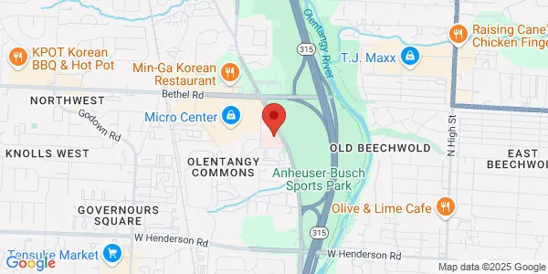 Map of 4895 Olentangy River Rd Ste 200 Columbus, OH 43214