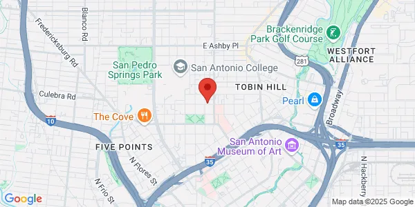 Map of 207 E Evergreen St San Antonio, TX 78212