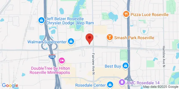 Map of 1835 W County Road C Ste 130 Roseville, MN 55113
