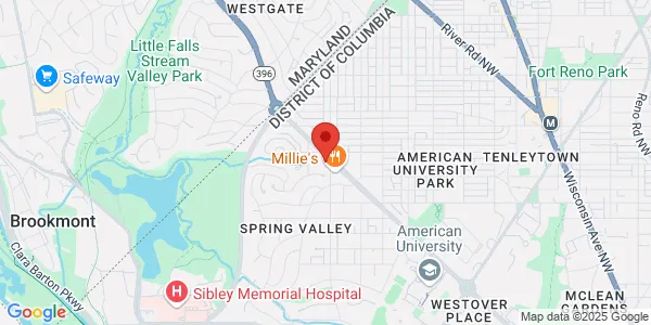 Map of 4900 Massachusetts Ave NW Washington, DC 20016