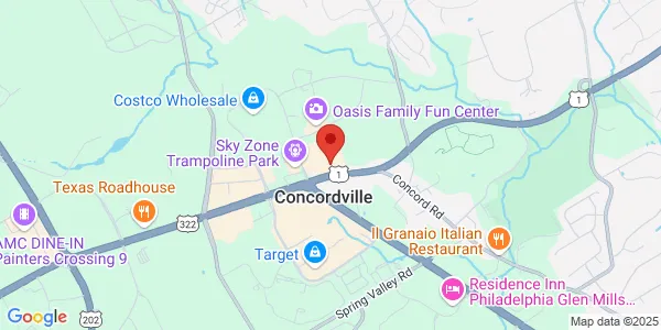 Map of 819 Baltimore Pike Glen Mills, PA 19342