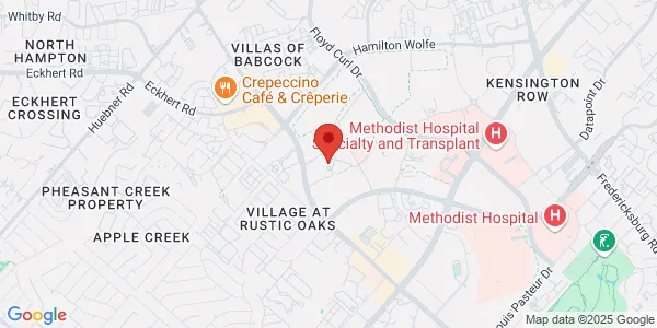 Map of 2827 Babcock Rd San Antonio, TX 78229