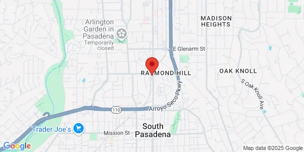 Map of 209 Fair Oaks Ave South Pasadena, CA 91030