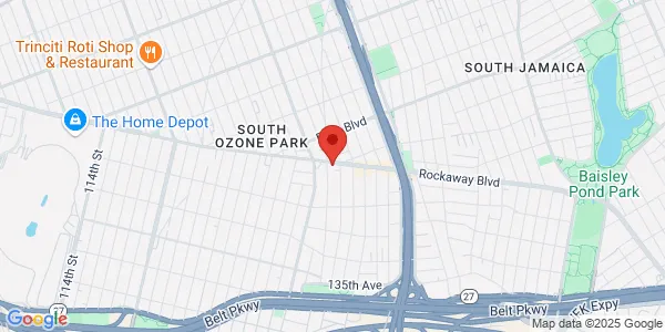 Map of 131-18 Rockaway Blvd South Ozone Park, NY 11420