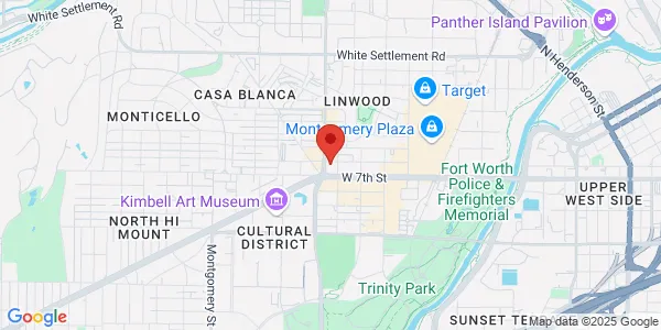 Map of 3020 W 7th St Ste 210 Fort Worth, TX 76107