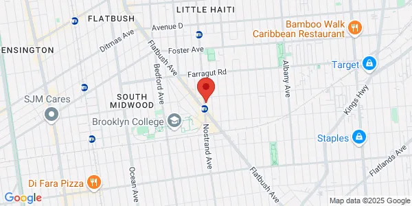 Map of 2125 Nostrand Ave Brooklyn, NY 11210