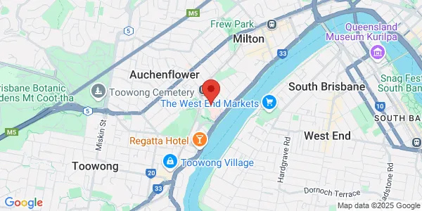 Map of Wesley Hospital, Chasely St Auchenflower Queensland 4066 Australia