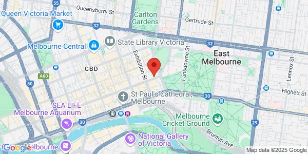 Map of 24 Collins St Level 1 Melbourne Victoria 3000 Australia