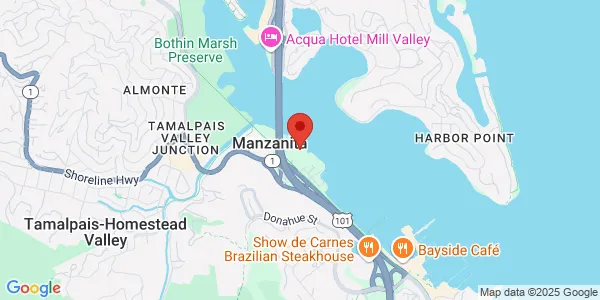Map of 100 Shoreline Hwy Ste 210A Mill Valley, CA 94941
