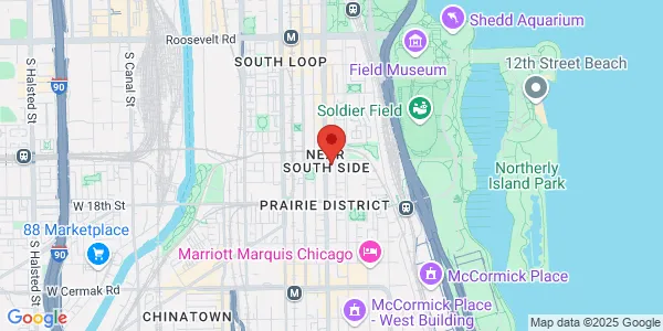 Map of 1605 S Michigan Ave Chicago, IL 60616