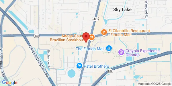 Map of 8076 S Orange Blossom Trl Orlando, FL 32809