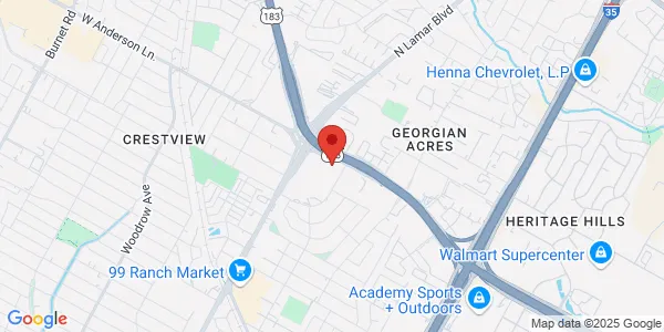 Map of 7801 N Lamar Ste D96 Center Business Park Austin, TX 78752