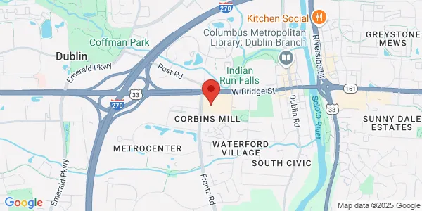 Map of 333 W Bridge St Dublin, OH 43017
