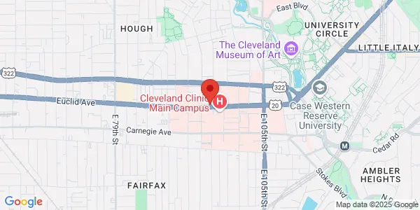 Map of 9211 Euclid Ave Cleveland, OH 44106