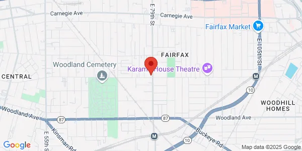 Map of 2390 E 79th St Cleveland, OH 44104