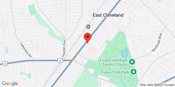 Map of 13944 Euclid Ave East Cleveland, OH 44112