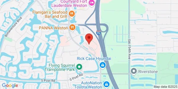 Map of 2950 Cleveland Clinic Blvd Weston, FL 33331