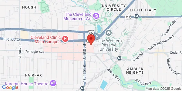 Map of 10524 Euclid Ave Bldg C Cleveland, OH 44195