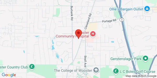 Map of 1740 Cleveland Rd Wooster, OH 44691